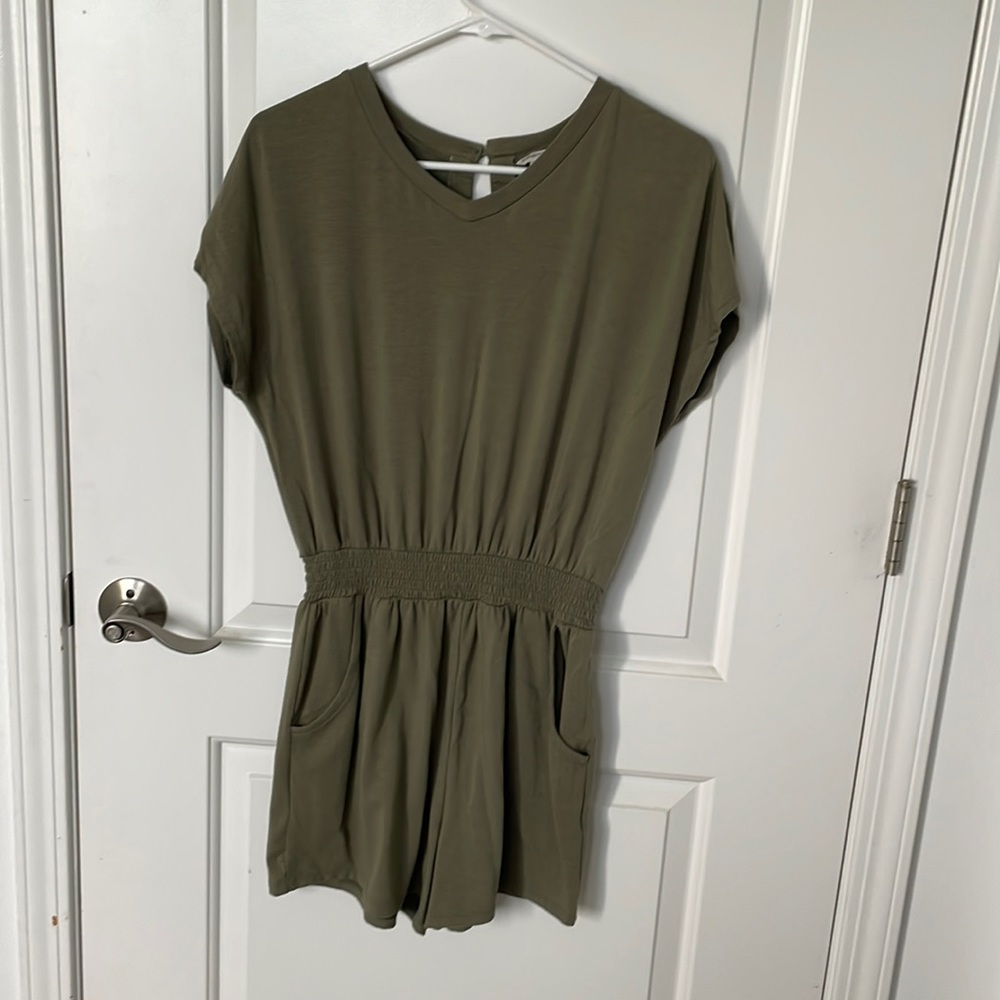 Habitual Kids Olive Green Romper, size 16